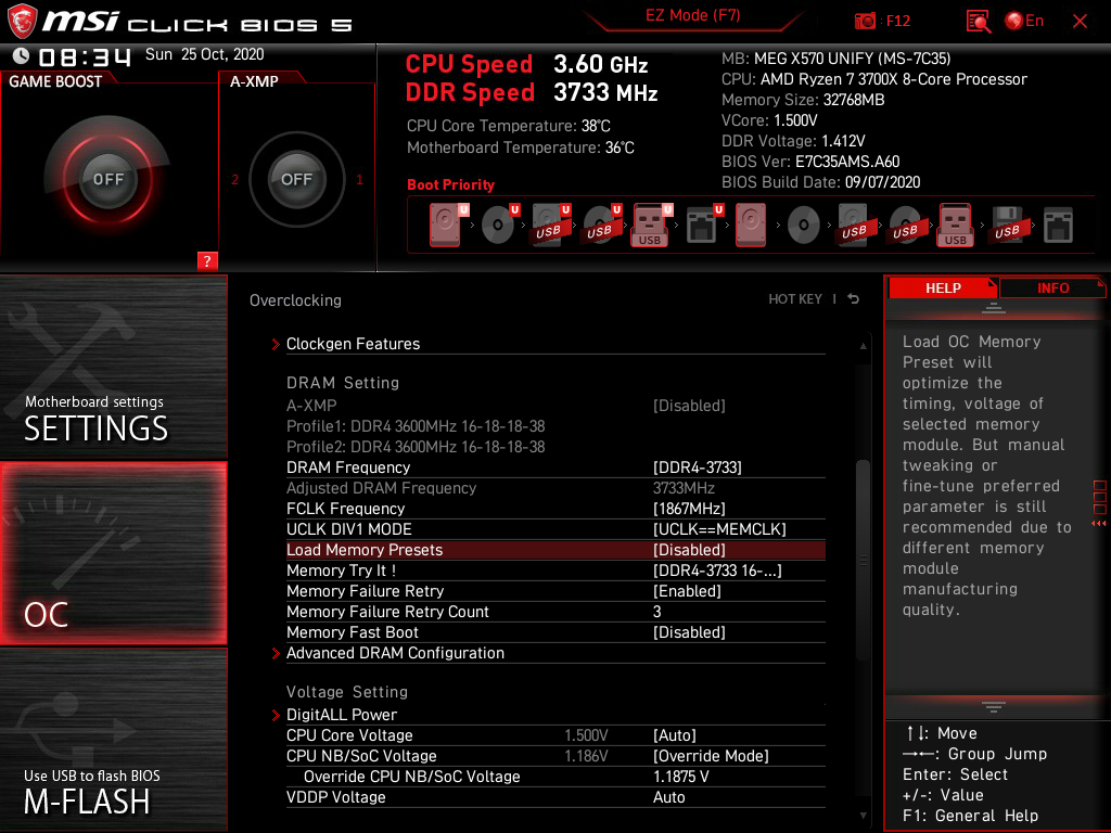 設定 FCLK 和 DRAM Frequency